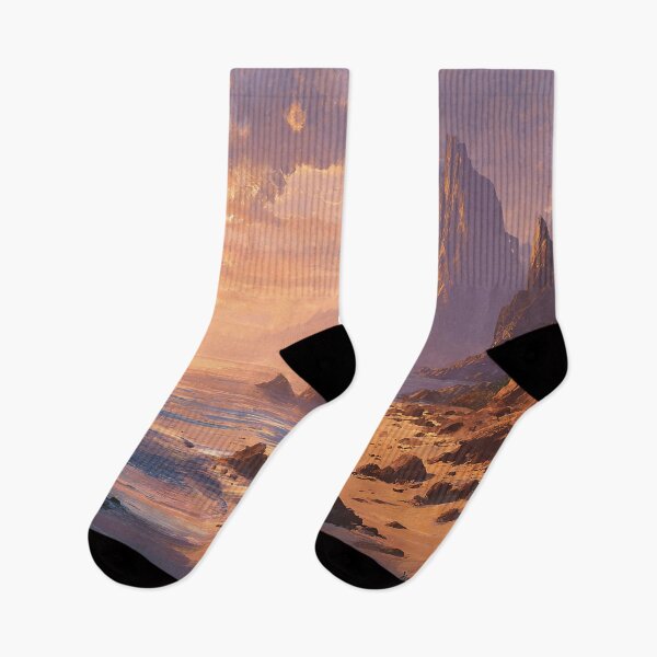 Item preview, Fantasy Coastal Beach Landscape - Beautiful Ocean Sunset designed and sold by Lumaria Designs.