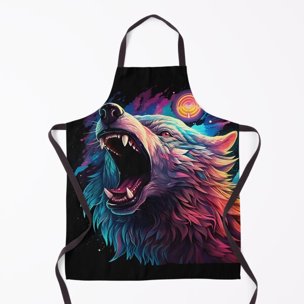 Item preview, Neon Alpha Wolf: Cosmic Fury designed and sold by Amr Siam.