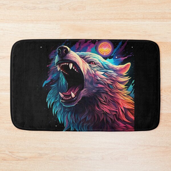 Item preview, Neon Alpha Wolf: Cosmic Fury designed and sold by Amr Siam.