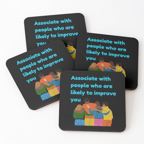 Item preview, Associate with people who are likely to improve you | Stoic Mindset designed and sold by LexaArtworks.