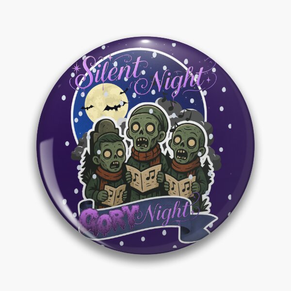 Item preview, Silent Night, Gory Night – Zombie Carolers Tee designed and sold by Tookiester.