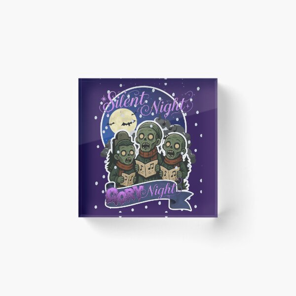 Item preview, Silent Night, Gory Night – Zombie Carolers Tee designed and sold by Tookiester.