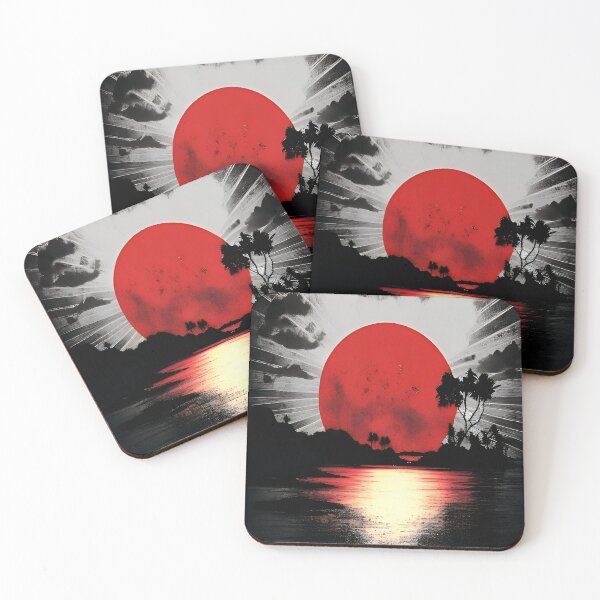 Item preview, Crimson Horizon: Dark Tropic Sunset designed and sold by Amr Siam.