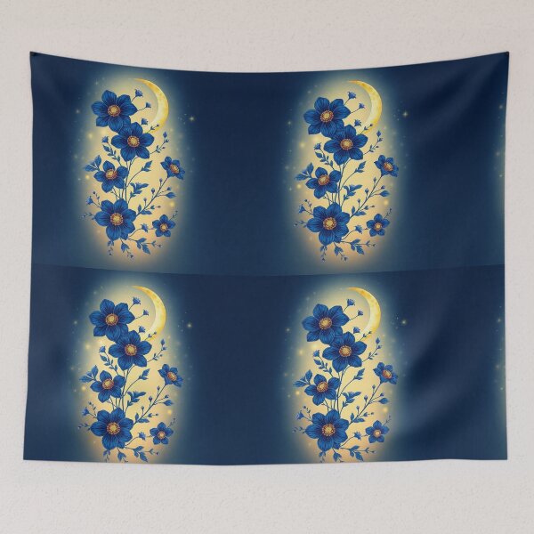 Item preview, Celestial Bloom A Dreamscape of Moons and Flowers Dawn designed and sold by C1self.