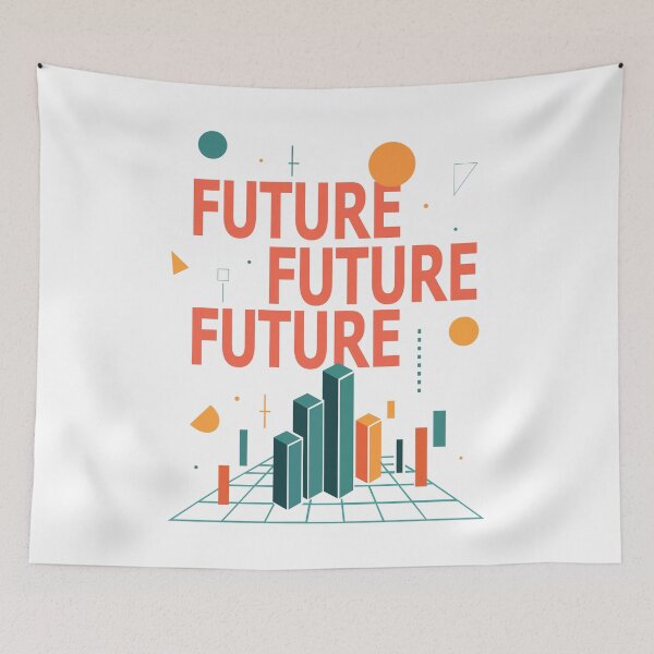 Item preview, Future Cityscape | Bold Futuristic Typography Tee designed and sold by Illustrator Bhaiya.