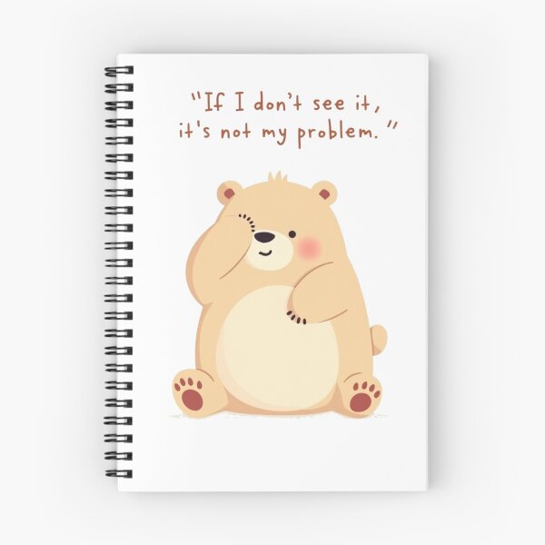Item preview, Chubby Bear Covering Eyes and Ears designed and sold by ZenAnimal.
