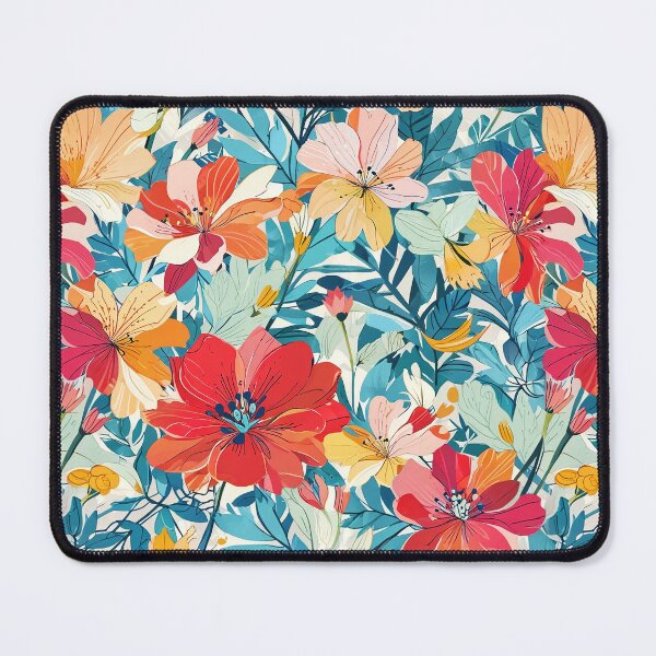 Item preview, Vibrant Floral Pattern Featuring Colorful Blossoms and Foliage designed and sold by CoolPixels.