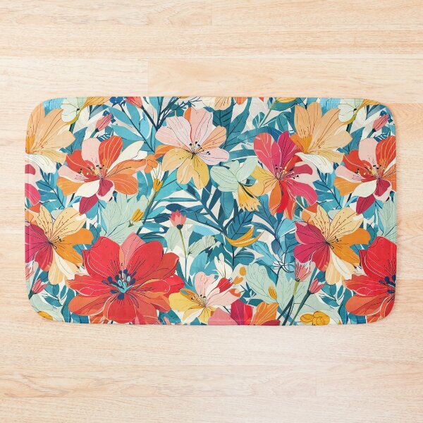 Item preview, Vibrant Floral Pattern Featuring Colorful Blossoms and Foliage designed and sold by CoolPixels.