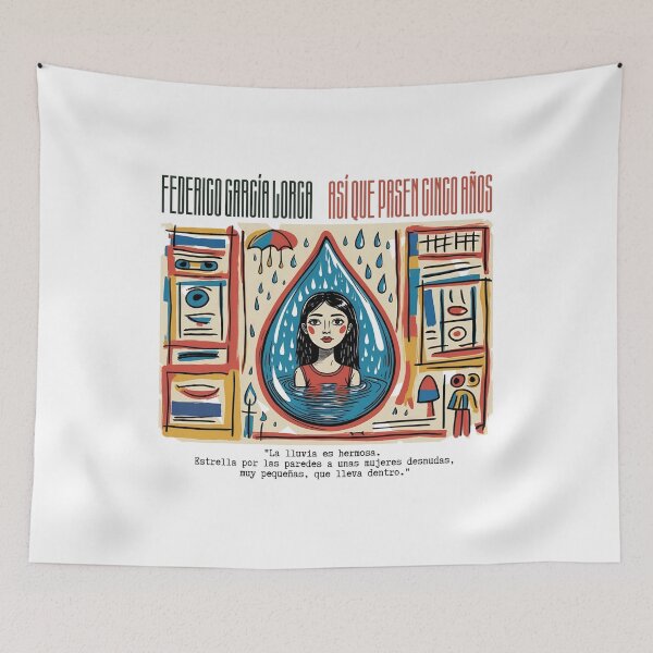 Item preview, Quote from 'So Let Five Years Pass' by Federico García Lorca designed and sold by Filologica.