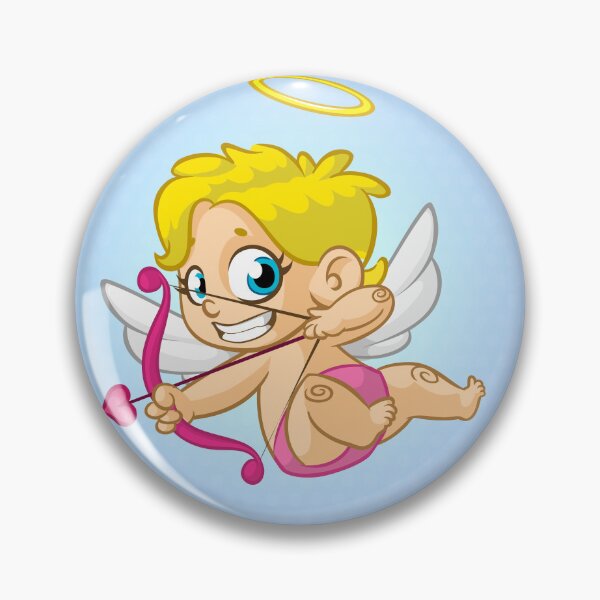 Item preview, Cute Cartoon Cupid with Bow and Heart Arrow – Valentine’s Day Design designed and sold by TeesHearts100.