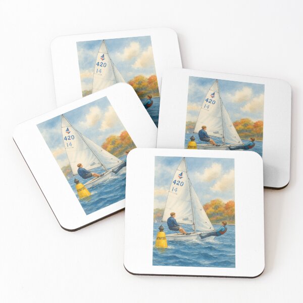 Item preview, Fall Sailing Practice – 420 Dinghy on Coastal Water designed and sold by LegacyScenes.