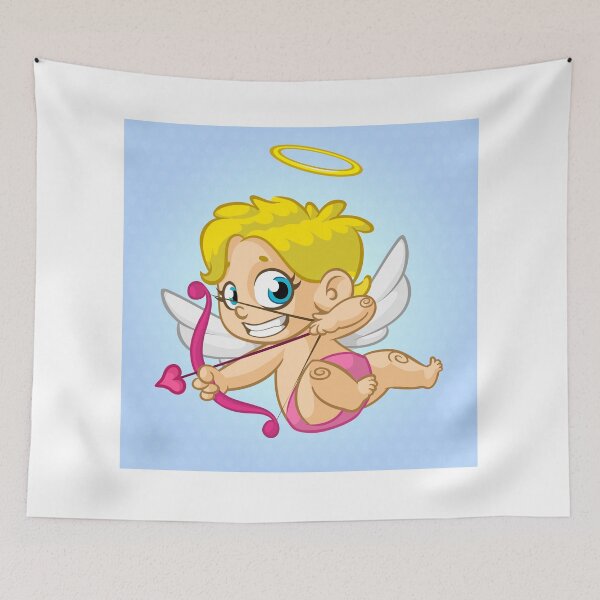 Item preview, Cute Cartoon Cupid with Bow and Heart Arrow – Valentine’s Day Design designed and sold by TeesHearts100.