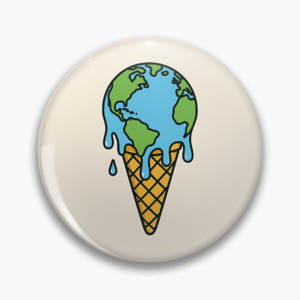 Item preview, Melting Earth Ice Cream - Climate Change Awareness Art designed and sold by OnPointOutfits.