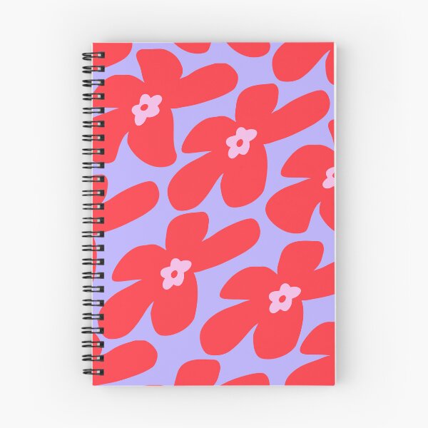 Item preview, Abstract Flowers Pattern 2d in summer purple red designed and sold by nineFlorals.