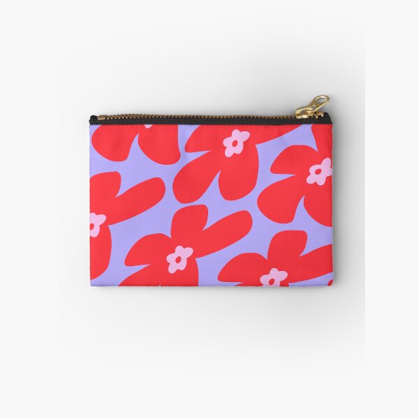 Item preview, Abstract Flowers Pattern 2d in summer purple red designed and sold by nineFlorals.