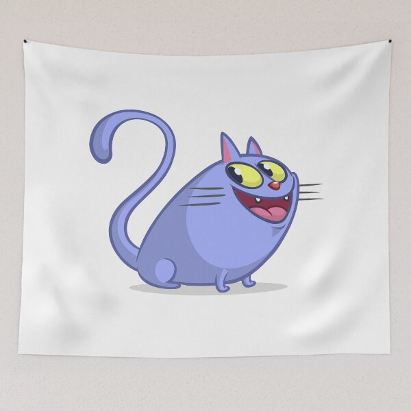 Item preview, Cute Cartoon Cupid wPlayful Lavender Cartoon Cat – Cute Smiling Kitty Illustrationith Bow and Heart Arrow – Valentine’s Day Design designed and sold by TeesHearts100.
