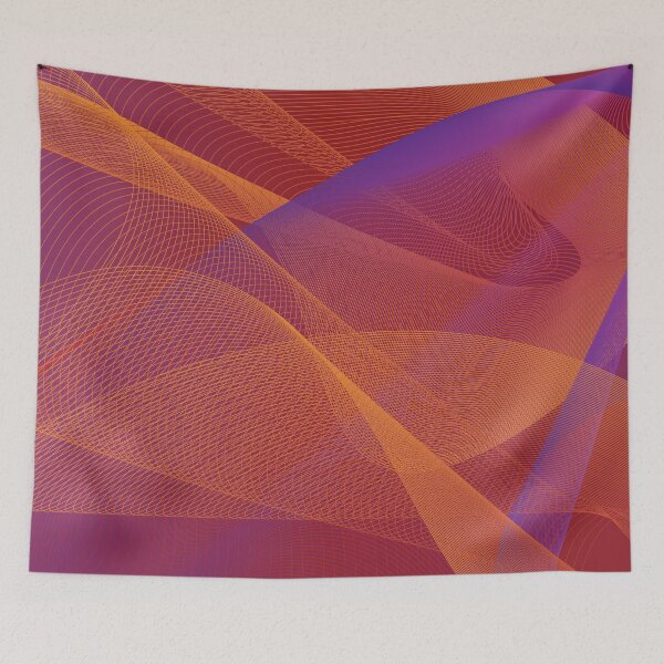 Item preview, Holo abstract lines in warm tones designed and sold by may-ray.