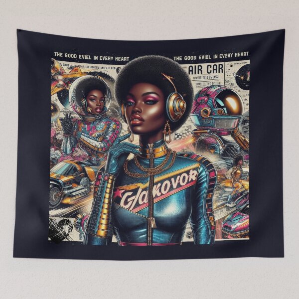 Item preview, Cyberpunk Racer Gold Collage designed and sold by Voodoo Store Paranormal Collections.