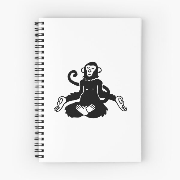 Item preview, Mindful Monkey – black Ink Art designed and sold by InkStation24.