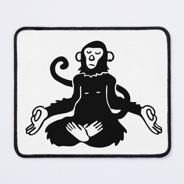 Item preview, Mindful Monkey – black Ink Art designed and sold by InkStation24.