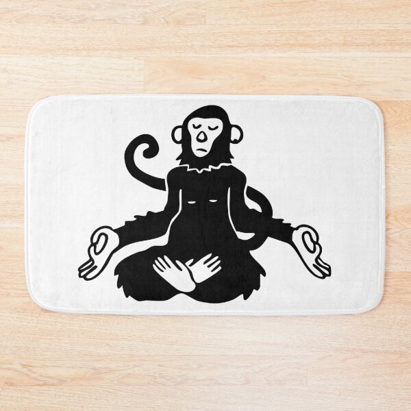 Item preview, Mindful Monkey – black Ink Art designed and sold by InkStation24.
