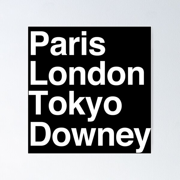 Item preview, Paris London Tokyo Downey designed and sold by Custom365.