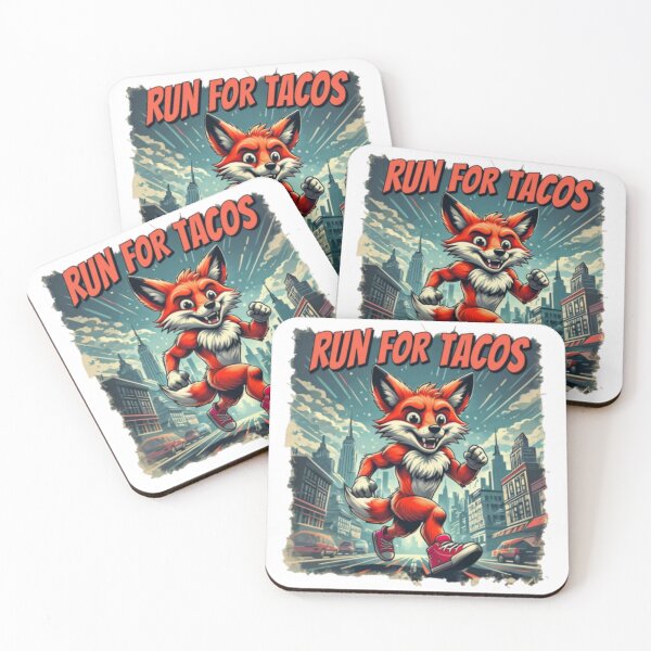 Item preview, Fox Sprint – Run for Tacos Comic Art Tee designed and sold by Imaginarium of Chaos falcon88 .