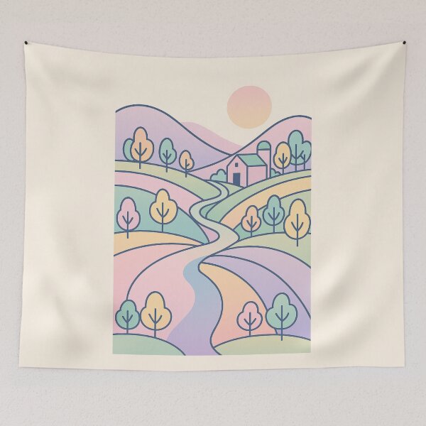 Item preview, Pastel Countryside Serenity designed and sold by TheWonkyEaselCo.