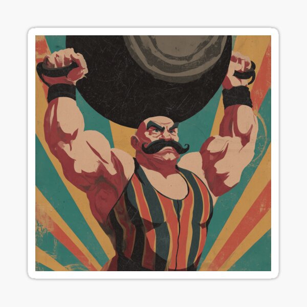 Item preview, Homme fort de cirque vintage designed and sold by Synthartik.