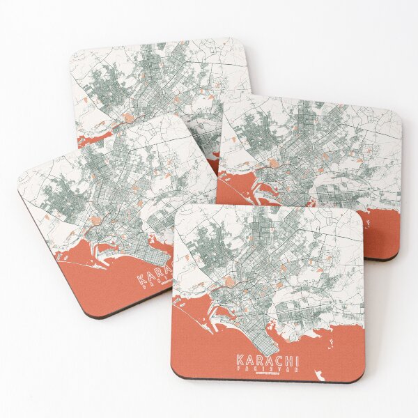 Item preview, Karachi City Map Pakistan - Bohemian designed and sold by deMAP.