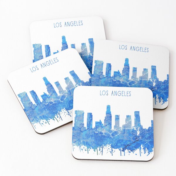 Item preview, Los Angeles, Los Angeles skyline, acuarela Los Angeles designed and sold by Rosaliartbook.