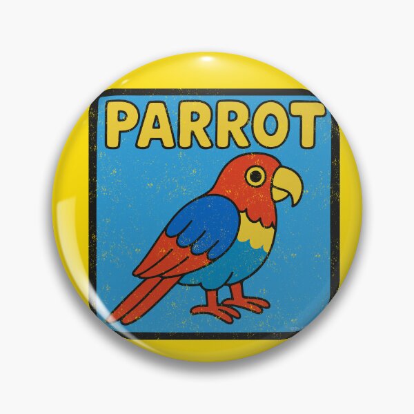 Item preview, Parrot cartoon - Weathered Look designed and sold by FunnehGacha.
