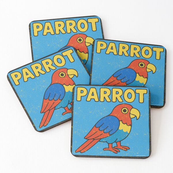Item preview, Parrot cartoon - Weathered Look designed and sold by FunnehGacha.