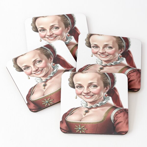 Item preview, Happy Tavern Girl – Circa 1600s Rustic Greeting designed and sold by KoliBabb.