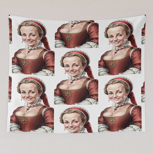 Item preview, Happy Tavern Girl – Circa 1600s Rustic Greeting designed and sold by KoliBabb.