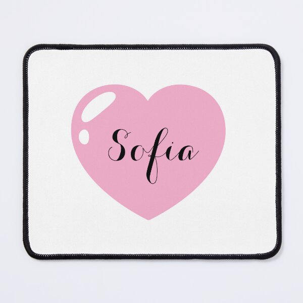 Item preview, Sofia Name with Pink Heart  designed and sold by Monika Howarth.