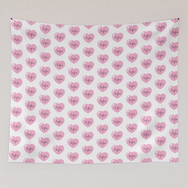 Item preview, Sofia Name with Pink Heart  designed and sold by Monika Howarth.