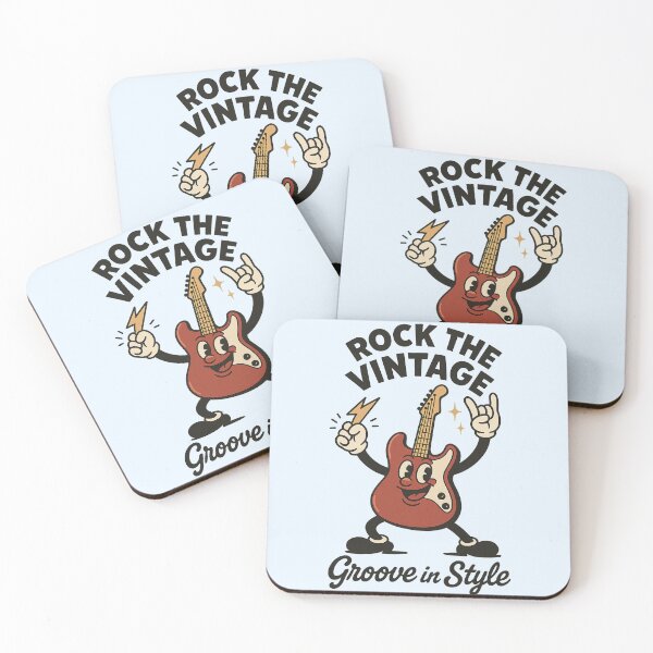 Item preview, Groovy Guitar Gus – Retro Electric Guitar Cartoon designed and sold by HoopeStylee.