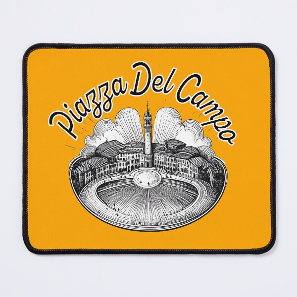 Item preview, Siena Piazza del Campo – Vintage Linocut City Print designed and sold by kacperartdesign.