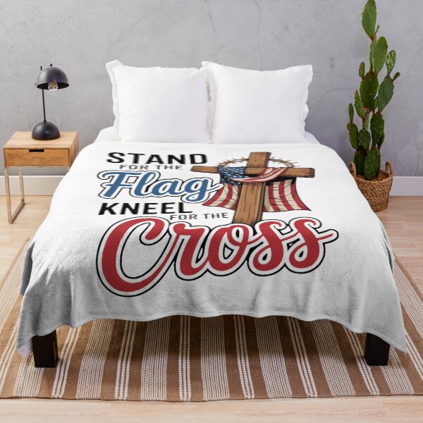 Item preview, Stand For The Flag 4th Of July Cross USA Flag Christian designed and sold by BakeryDozen.