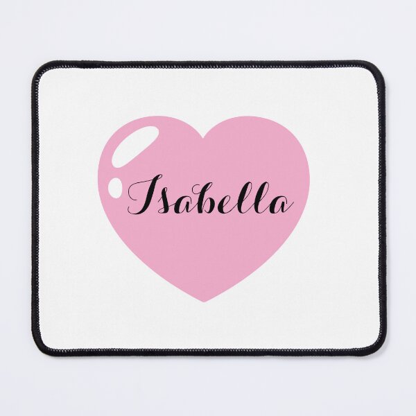 Item preview, Isabella Name with Pink Heart  designed and sold by Artbymonika.