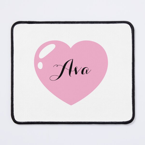 Item preview, Ava Name with Pink Heart  designed and sold by Monika Howarth.