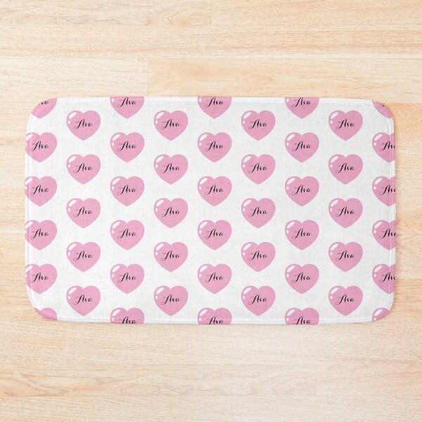 Item preview, Ava Name with Pink Heart  designed and sold by Monika Howarth.
