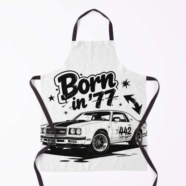 Item preview, Born in ’77 Oldsmobile 442 – Graffiti Muscle Car Art designed and sold by Pulse Creativity Designs.