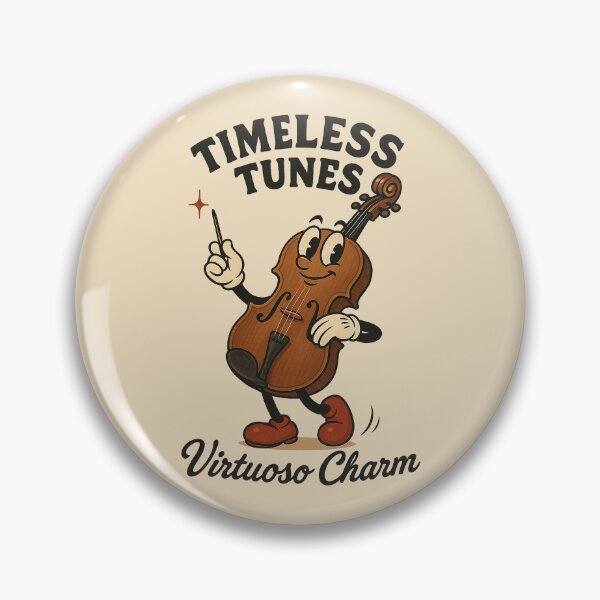 Item preview, Virtuoso Violin Vic – Vintage Classic Violin Cartoon designed and sold by HoopeStylee.
