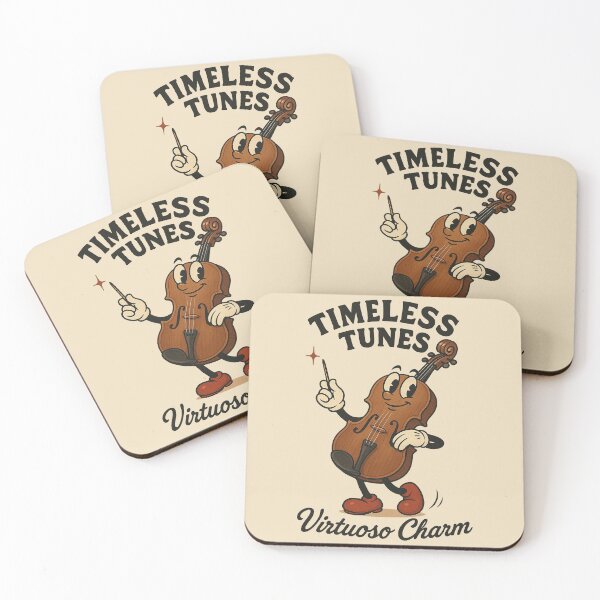 Item preview, Virtuoso Violin Vic – Vintage Classic Violin Cartoon designed and sold by HoopeStylee.