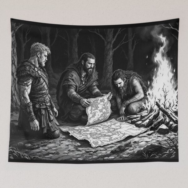 Item preview, Around the campfire: preparing for an expedition designed and sold by jefboutique6150.