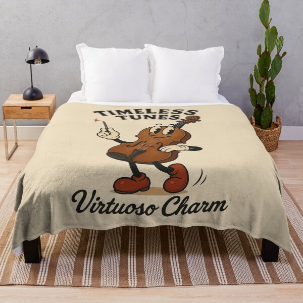 Item preview, Virtuoso Violin Vic – Vintage Classic Violin Cartoon designed and sold by HoopeStylee.
