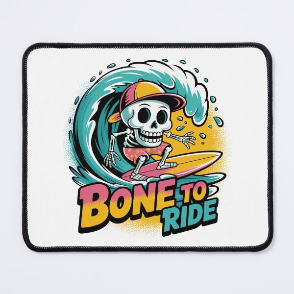 Item preview, Bone to Ride - Skeleton Surfing designed and sold by theartfulaspie.