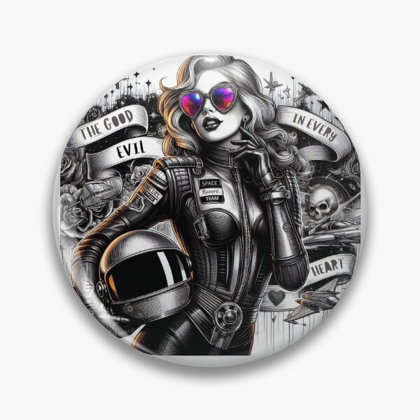 Item preview, SciFi Racer Heart Grunge designed and sold by Voodoo Store Paranormal Collections.